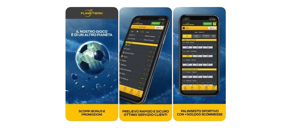 App scommesse Planetwin365