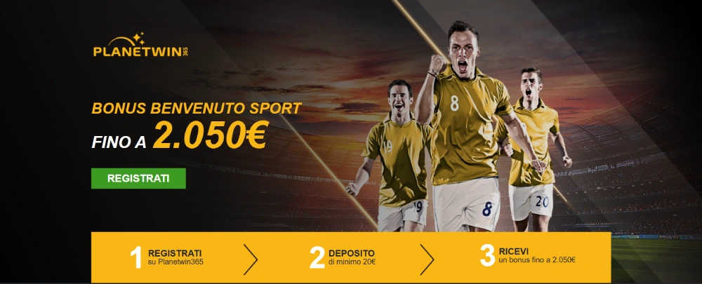 Bonus scommesse Planetwin365
